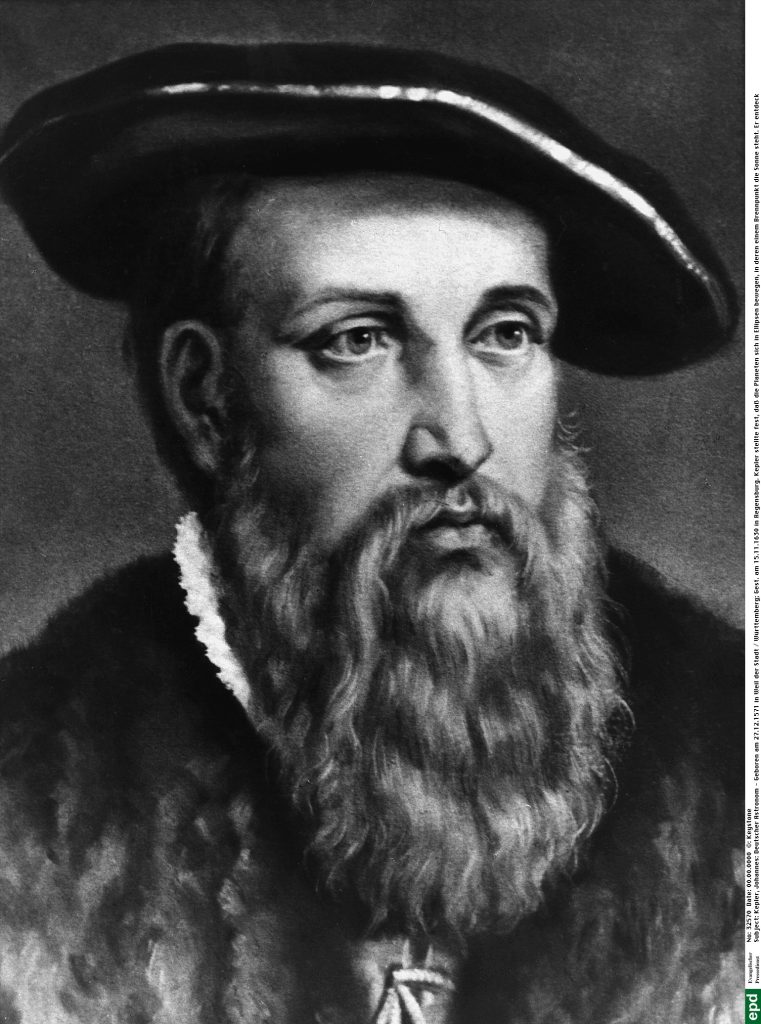 Johannes Kepler, geboren am 27.12.1571 (Weil der Stadt/Württemberg), gestorben am 15.11.1630 in Regensburg.